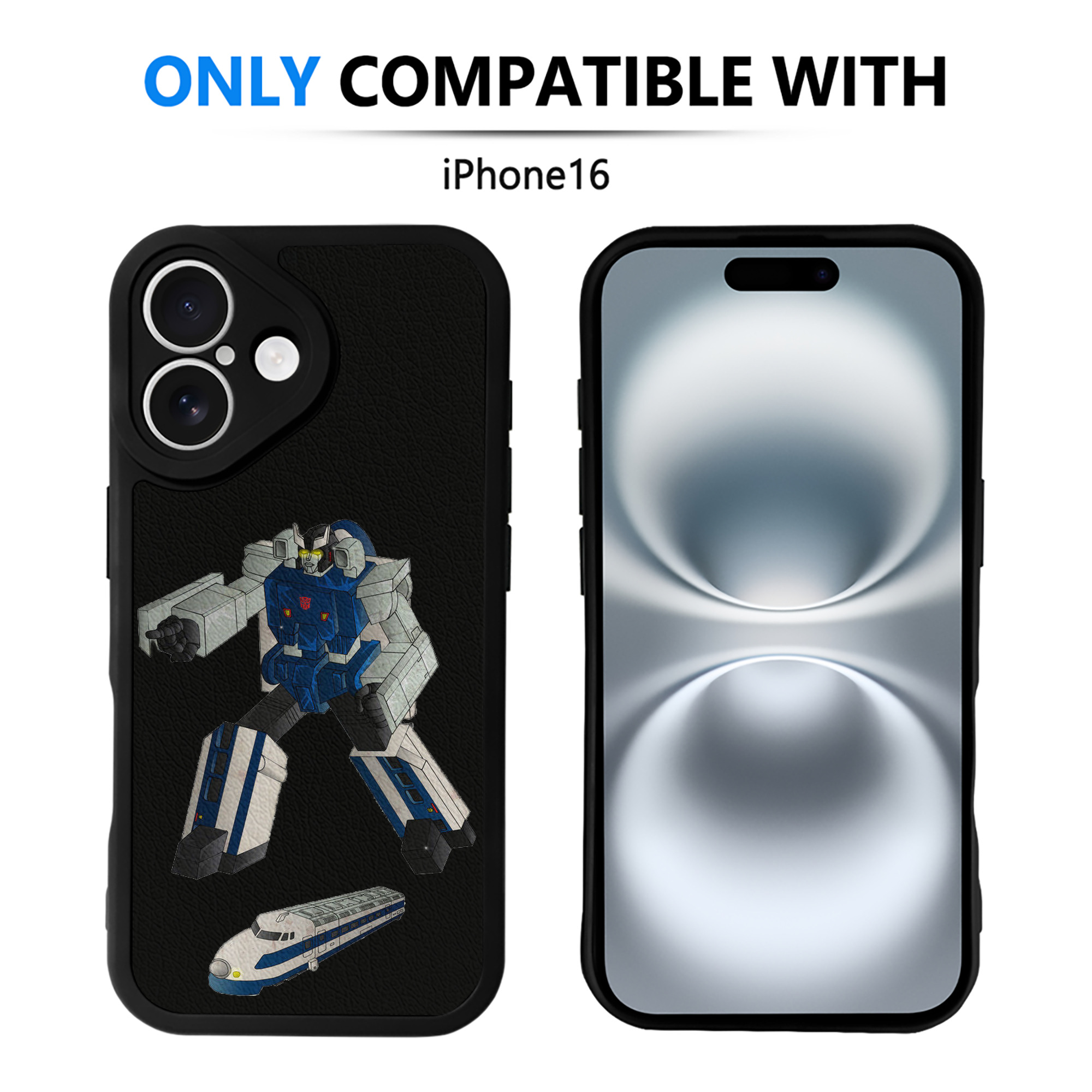 （画像用）  【iPhone 16シリーズ対応】シリコンスマホケース（レザー調） 材質：シリコン